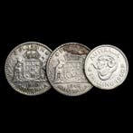 Australië. 3 Silver Coins (2x 1 Florin + 1x 1 Shilling), Postzegels en Munten