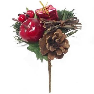 Kerstbijsteker appel cadeautje besjes dennenappel doos 60