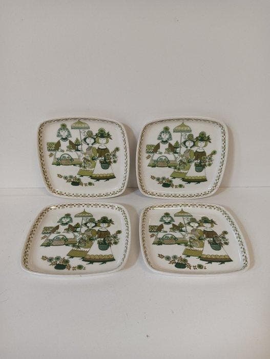 Turi Design - Assiette (4) - Céramique, Antiek en Kunst, Antiek | Meubels | Stoelen en Sofa's