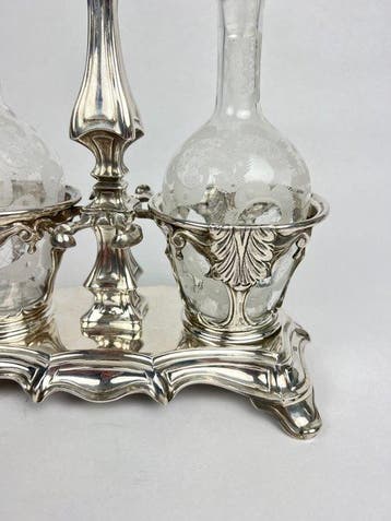 Alphonse Debain - Ensemble de burettes - Art Nouveau - des