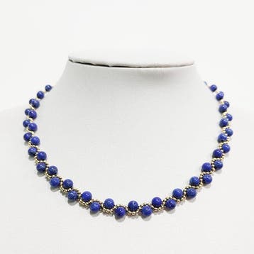 Lapis lazuli - Zilver - 3-delige sieradenset
