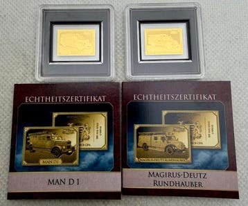 Tchad. 3000 Francs Man D1 & Magirus-Deutz , oro (.999) 2