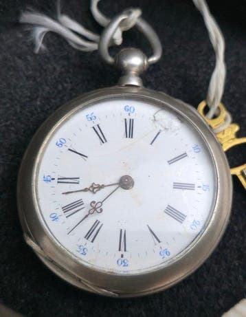 Reloj de bolsillo antiguo - pocket watch plata maciza solid