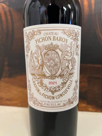 2021 Chateau Pichon Baron Longueville - Pauillac 2ème Grand, Nieuw