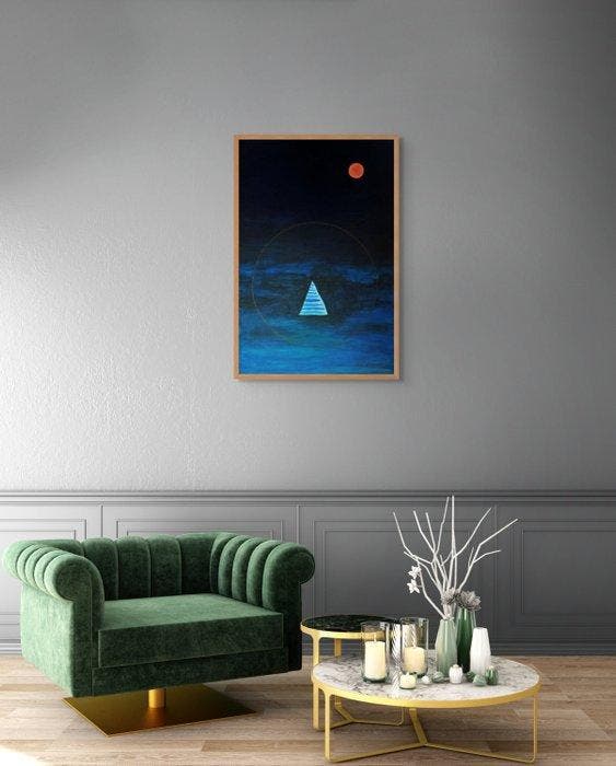 El Camino - Nightboat, Antiek en Kunst, Kunst | Schilderijen | Modern