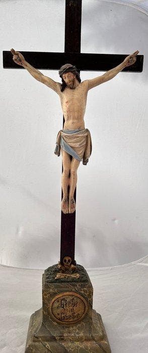 Antique Crucifix - Bois - 1850-1900 - Lamour pour lamour -