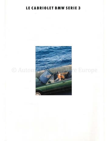 1992 BMW 3 SERIE CABRIOLET BROCHURE FRANS