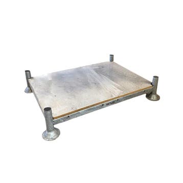 Stapelrek 1560x1190x310 mm inclusief voet staal gebruikt, Ophalen of Verzenden