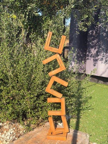 Ana Lucia B.M - Sculpture Corten - XL - No Reserve