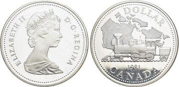 Dollar 1981 Canada Elisabeth Ii 1952-2022, Timbres & Monnaies, Verzenden