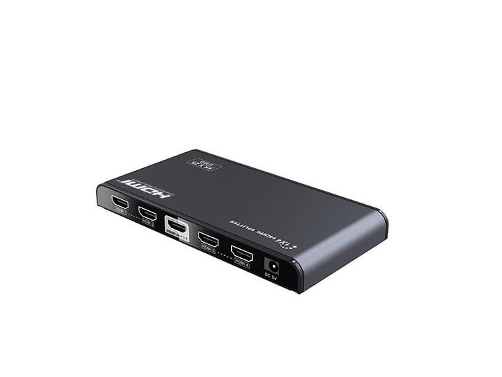 HDMI splitter 4 poort 3D 4K Edid - Huismerk, Audio, Tv en Foto, Audiokabels en Televisiekabels, Ophalen of Verzenden