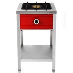 Pannenkoekenfornuis | Gas | 1 Brander | 8kW | Bodemschap |, Verzenden