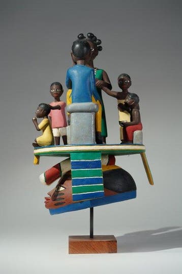 Een houten masker - Gelede - Yoruba - Benin (Zonder, Antiquités & Art