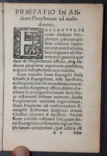 Urbanus Rhegius - Abdias Propheta Explanatvs Commentariolo