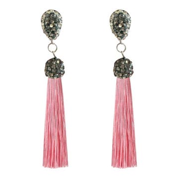 Fako Bijoux - Oorbellen - Kwast Disco Dots - Roze, Verzenden, Nieuw