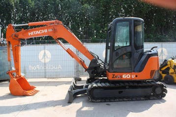 Veiling: Rupsgraafmachine Hitachi ZX60U Diesel 2013, Ophalen