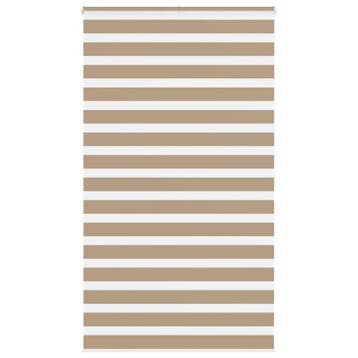 vidaXL Zebra Blind 130x200 cm stofbreedte 125,9 cm polyester, Huis en Inrichting, Stoffering | Gordijnen en Lamellen, Verzenden