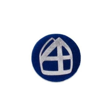 Button Met Mijter Blauw, Verzenden, Nieuw