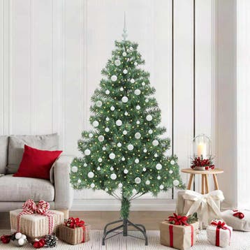 vidaXL Kerstboom Groen 210 cm PVC, Diversen, Kerst, Verzenden, Nieuw