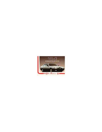 1988 ALFA ROMEO 164 INSTRUCTIEBOEKJE DUITS, Ophalen of Verzenden