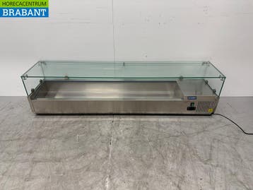 Acier inoxydable Polar GD877-E Saladiere Top Vitrine, Verzenden