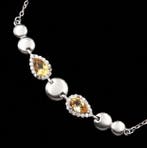 Citrien - Zilver, De Magneet van Welvaart - Armband Citrien