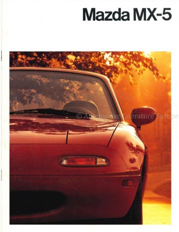 1990 MAZDA MX-5 MIATA BROCHURE NEDERLANDS, Ophalen of Verzenden