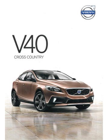 2013 VOLVO V40 CROSS COUNTRY BROCHURE NEDERLANDS, Nieuw