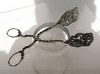 835 silver pastry tongs - Richly pierced Rococo decoration