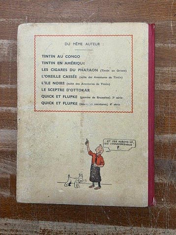 Tintin T5 - Le lotus bleu N&B (A9) - C - 2e édition - 1, Nieuw