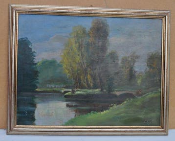 Europese school (XX) - Paesaggio fluviale