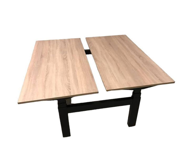 Ahrend Duo Bureau - Elektrisch Verstelbaar - Duo Werkplek, Huis en Inrichting, Bureaus, Zo goed als nieuw, Elektrisch, In hoogte verstelbaar