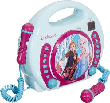 Frozen CD-speler met 2 mics | Retour deal | 34% korting!, Verzenden, Speler