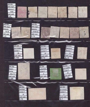 Monde 1850 - Belle collection de timbres d’Italie et