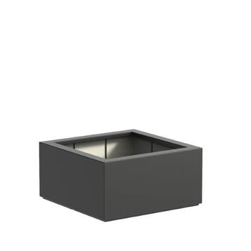 Polyester plantenbak 80x80x40cm - Met bodem, Kunststof, Vierkant, Nieuw, 60 tot 100 cm