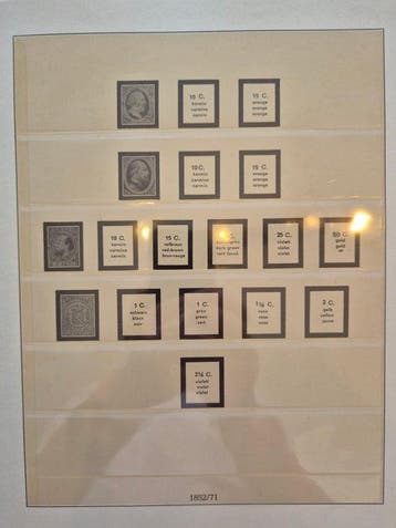 Nederland 1872/1993 - Verzameling postzegels in Lindner, Postzegels en Munten, Gestempeld