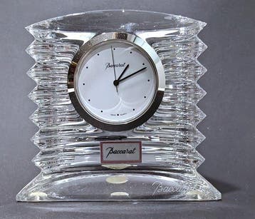 Horloge - Baccarat - Cristal - 1990-2000 - Savinel & Roze
