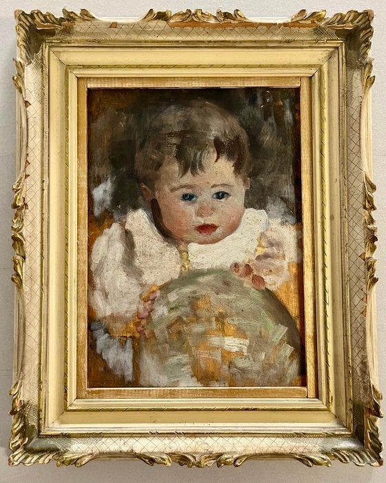 Armando Spadini (1883-1925), Attrib. - Ritratto di una, Antiek en Kunst, Kunst | Schilderijen | Klassiek