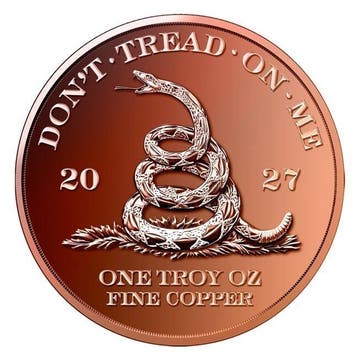 Verenigde Staten. 10 x 2027 1 oz Dont Tread on Me Round (In