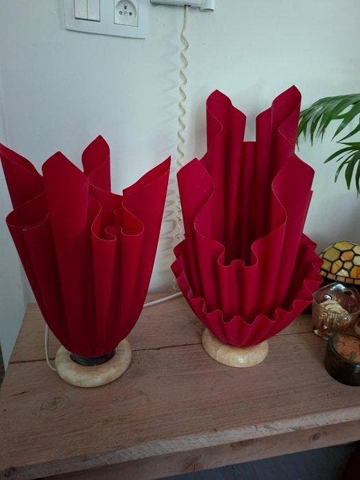 Georgia Jacobs - Tafellamp - Hars - Twee lampen, Antiquités & Art, Art | Objets design