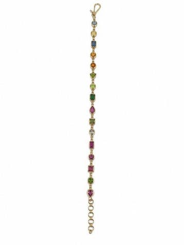 Bracelet de tennis - 14 carats Or jaune - 5.21ct. tw.