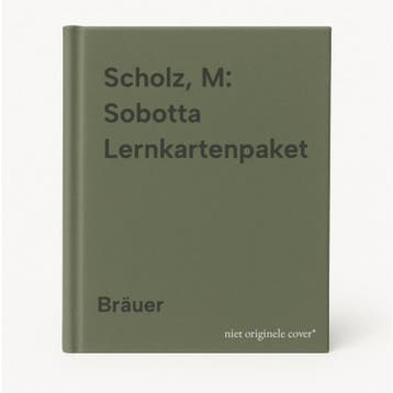 Scholz, M: Sobotta Lernkartenpaket 9783437419065 Bräuer, Verzenden, Bräuer