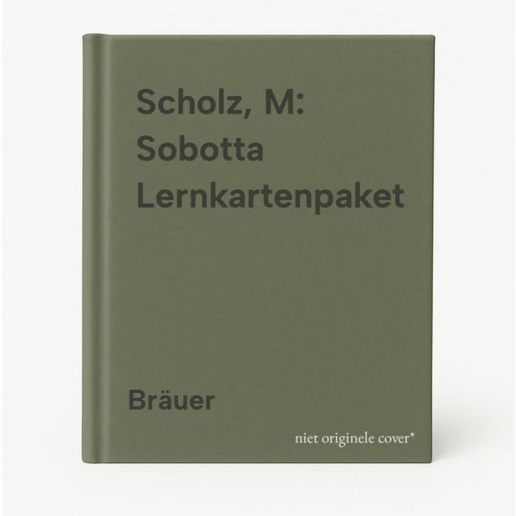 Scholz, M: Sobotta Lernkartenpaket 9783437419065 Bräuer, Boeken, Taal | Duits, Zo goed als nieuw, Verzenden
