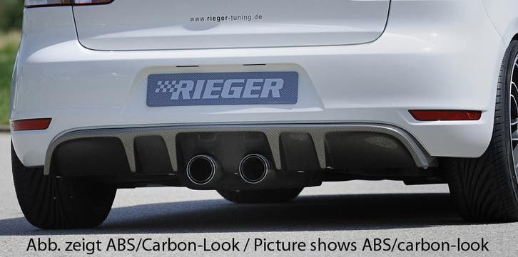 Rieger diffuser met 2 dubbele finnen | Golf 6 - Cabrio    Go, Auto diversen, Tuning en Styling, Verzenden