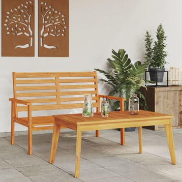 vidaXL Tuinset massief acaciahout, Verzenden, Nieuw
