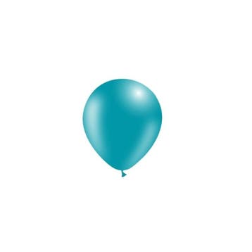 Turquoise Ballonnen 14cm 100st, Verzenden, Nieuw