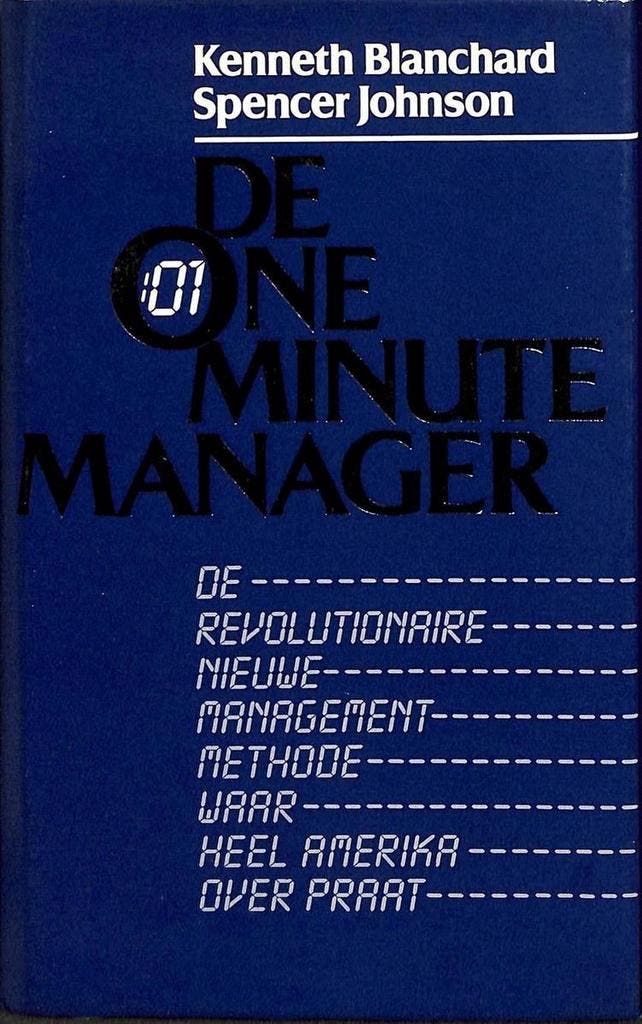 ONE MINUTE MANAGER / Basisbibliotheek voor de manager, Boeken, Economie, Management en Marketing, Zo goed als nieuw, Verzenden