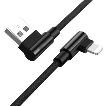 Oplaadkabel 90° 3M voor iPhone Lightning 8-pin - 3 Meter -, Verzenden, Nieuw