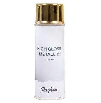 Highgloss metallic spray Goud Hoogglans 200 ml, Nieuw