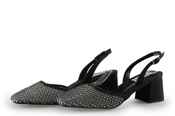 Steve Madden Slingbacks in maat 38½ Zwart, Verzenden, Zwart, Steve Madden, Zo goed als nieuw